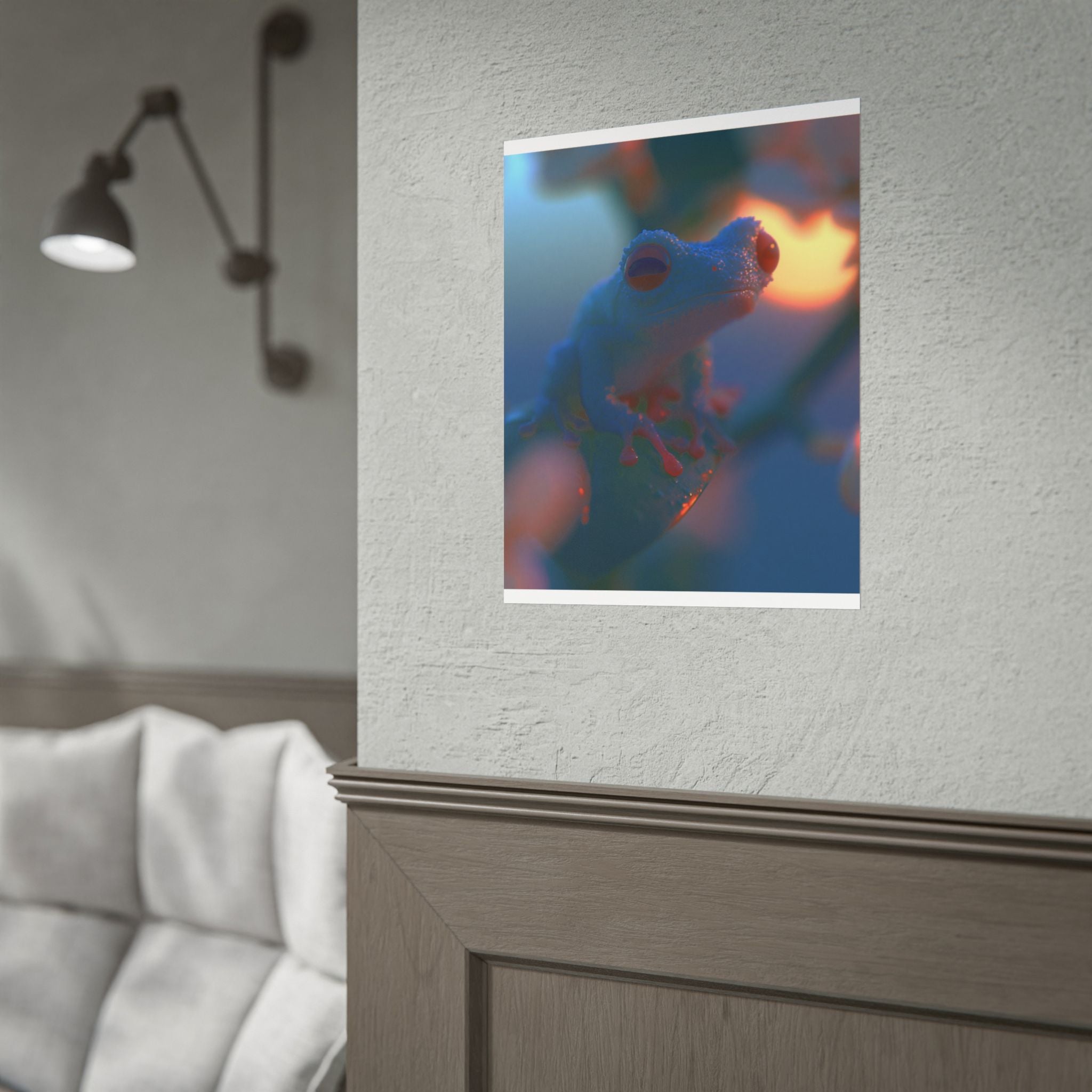Sunset treefrog poster