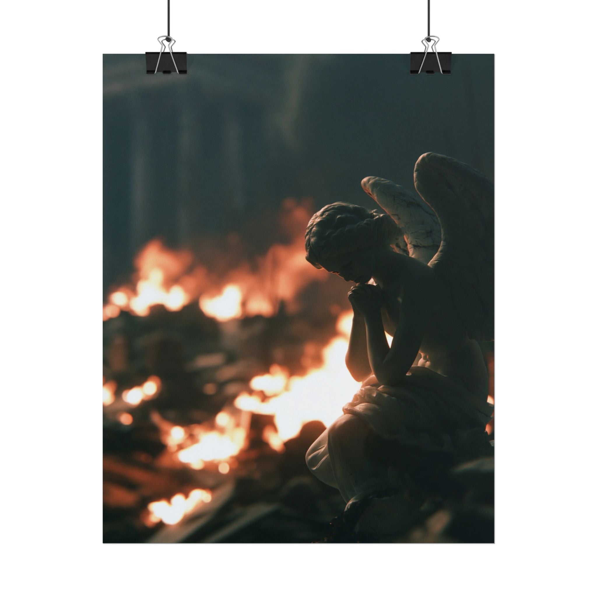 Mourning angel poster