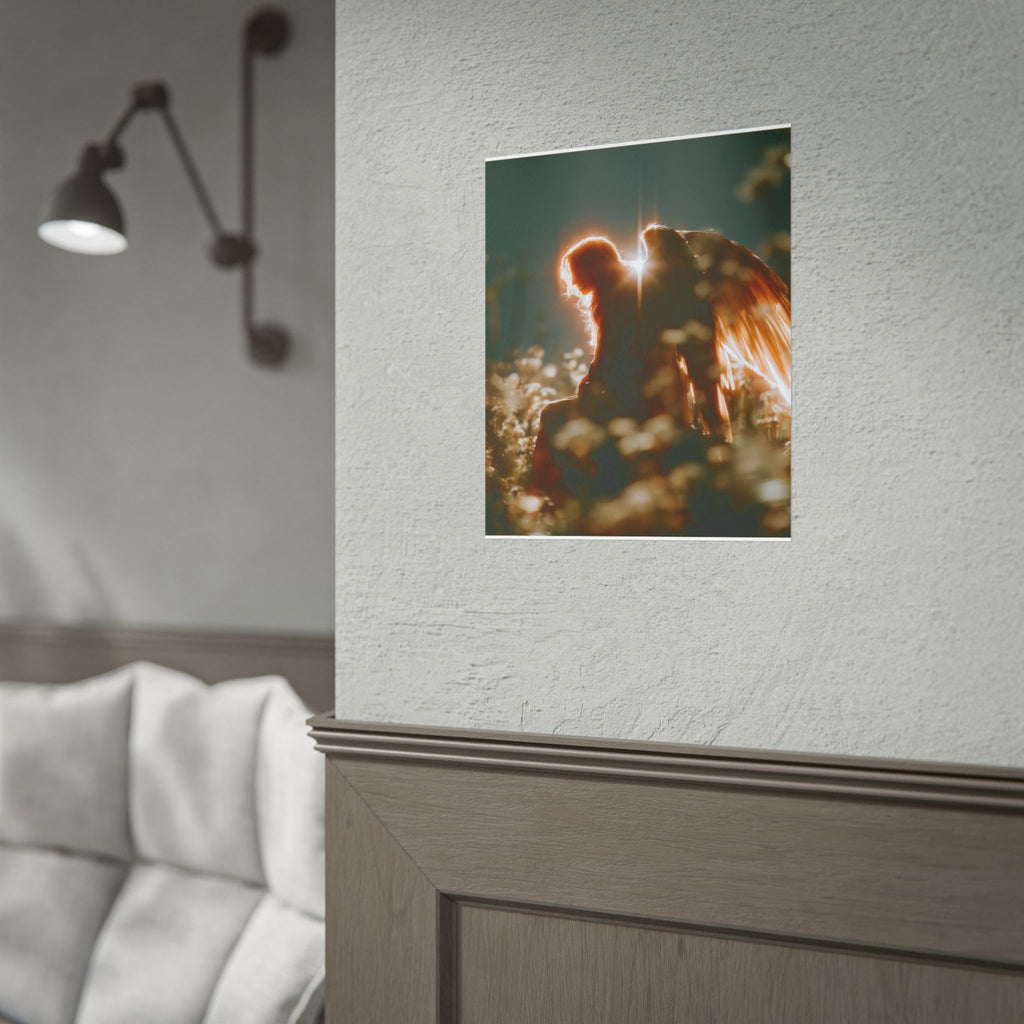 Thoughtful angel poster
