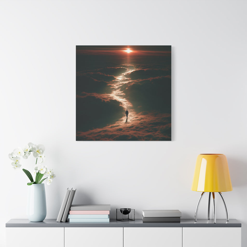 Cloud walker matte canvas print