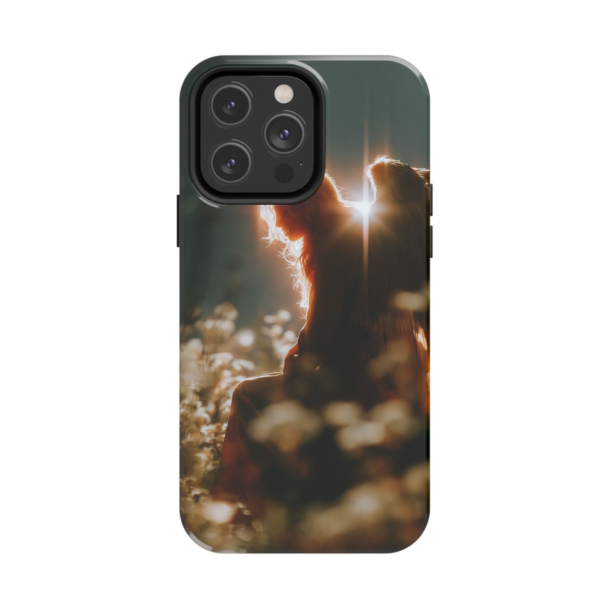 Thoughtful angel phone case