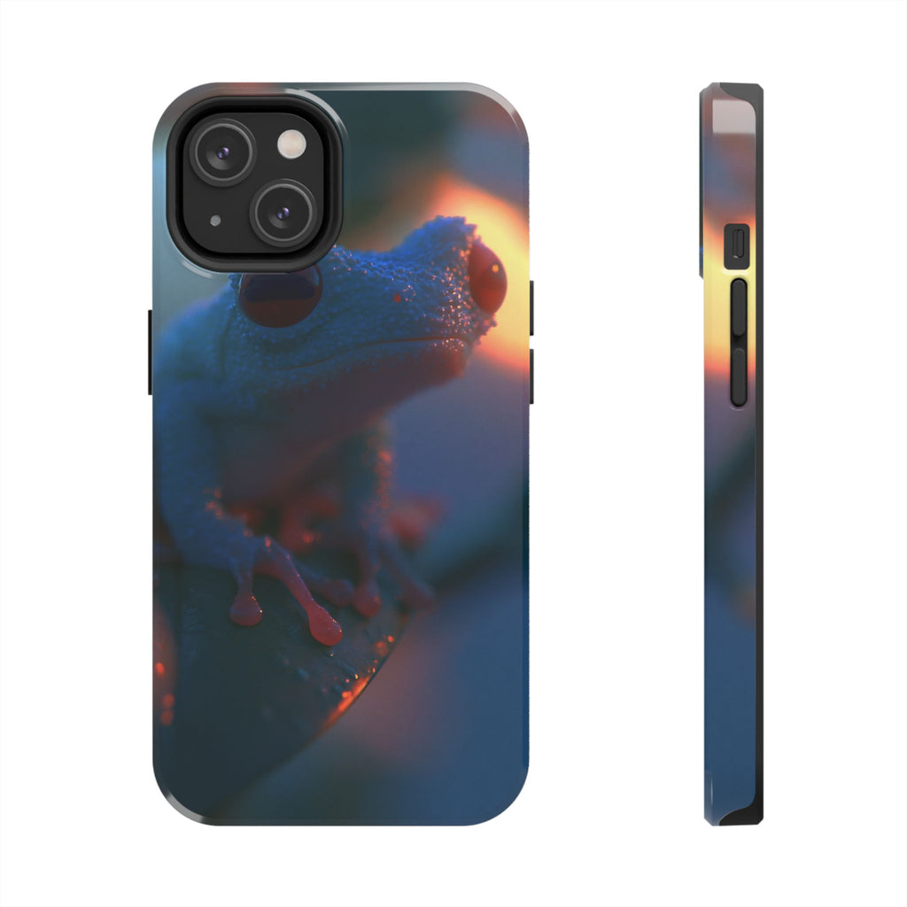 Sunset treefrog phone case