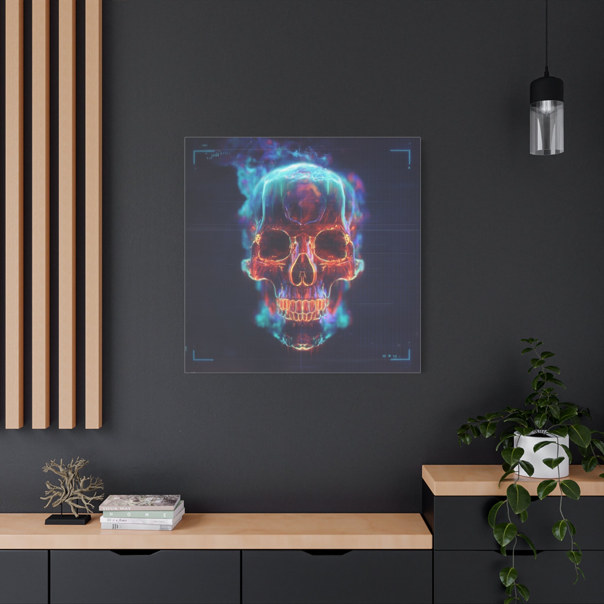 Heat signature matte canvas print