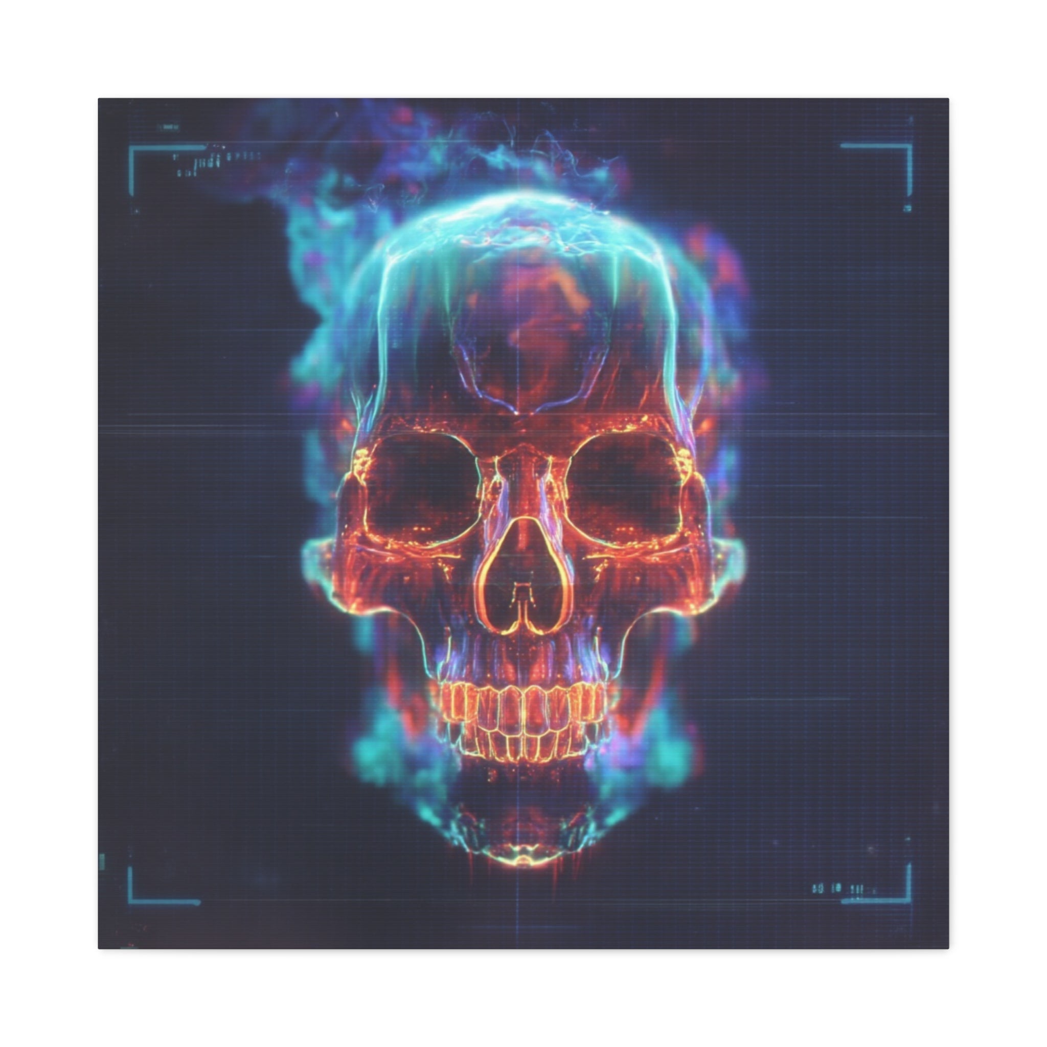 Heat signature matte canvas print