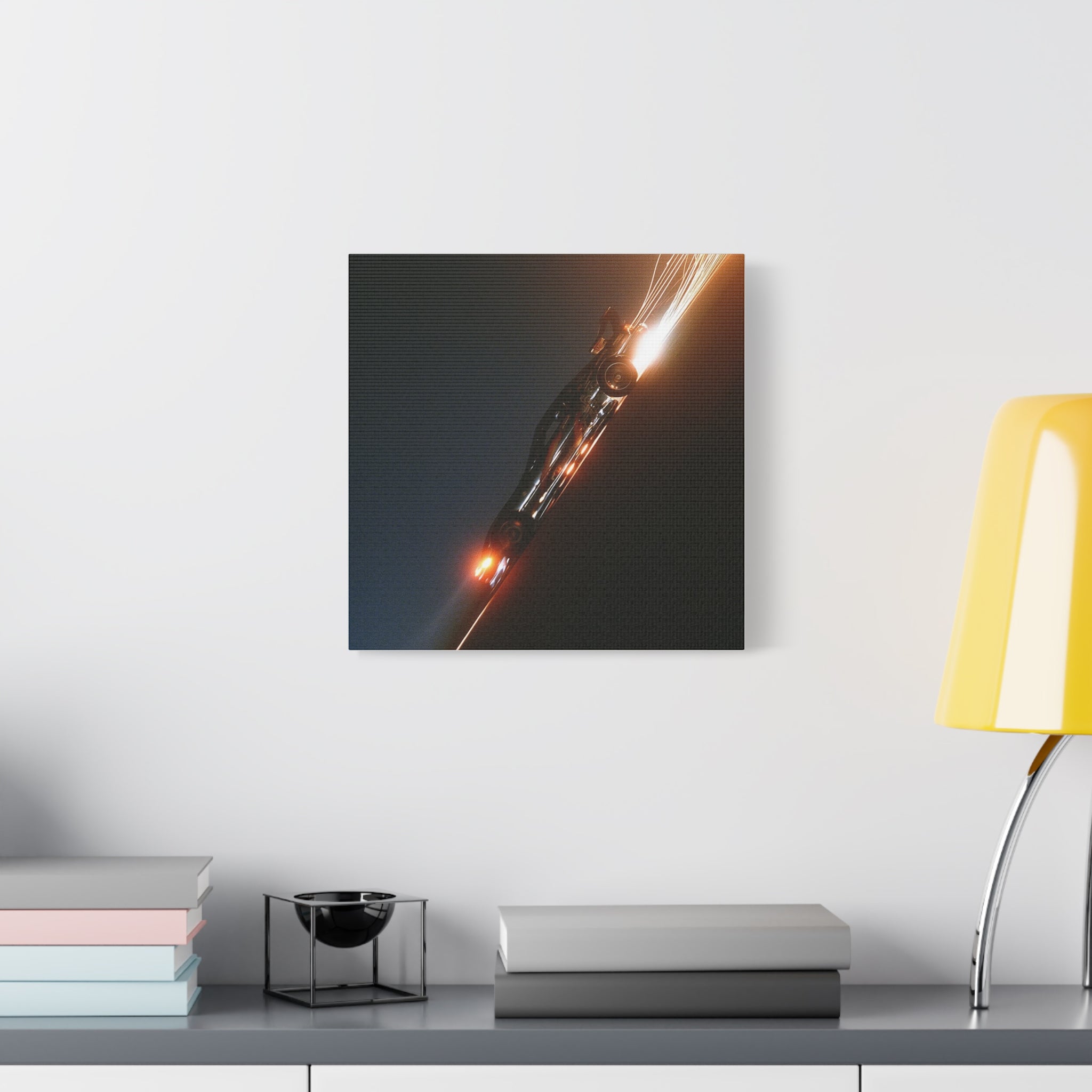 Speed matte canvas print