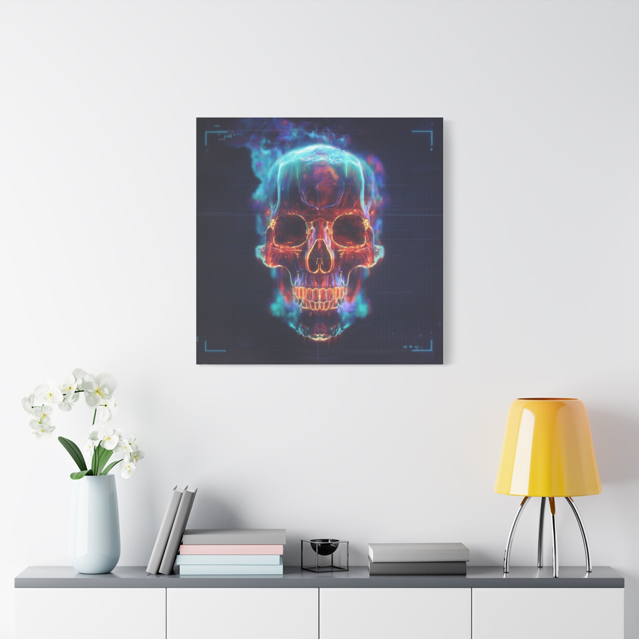 Heat signature matte canvas print