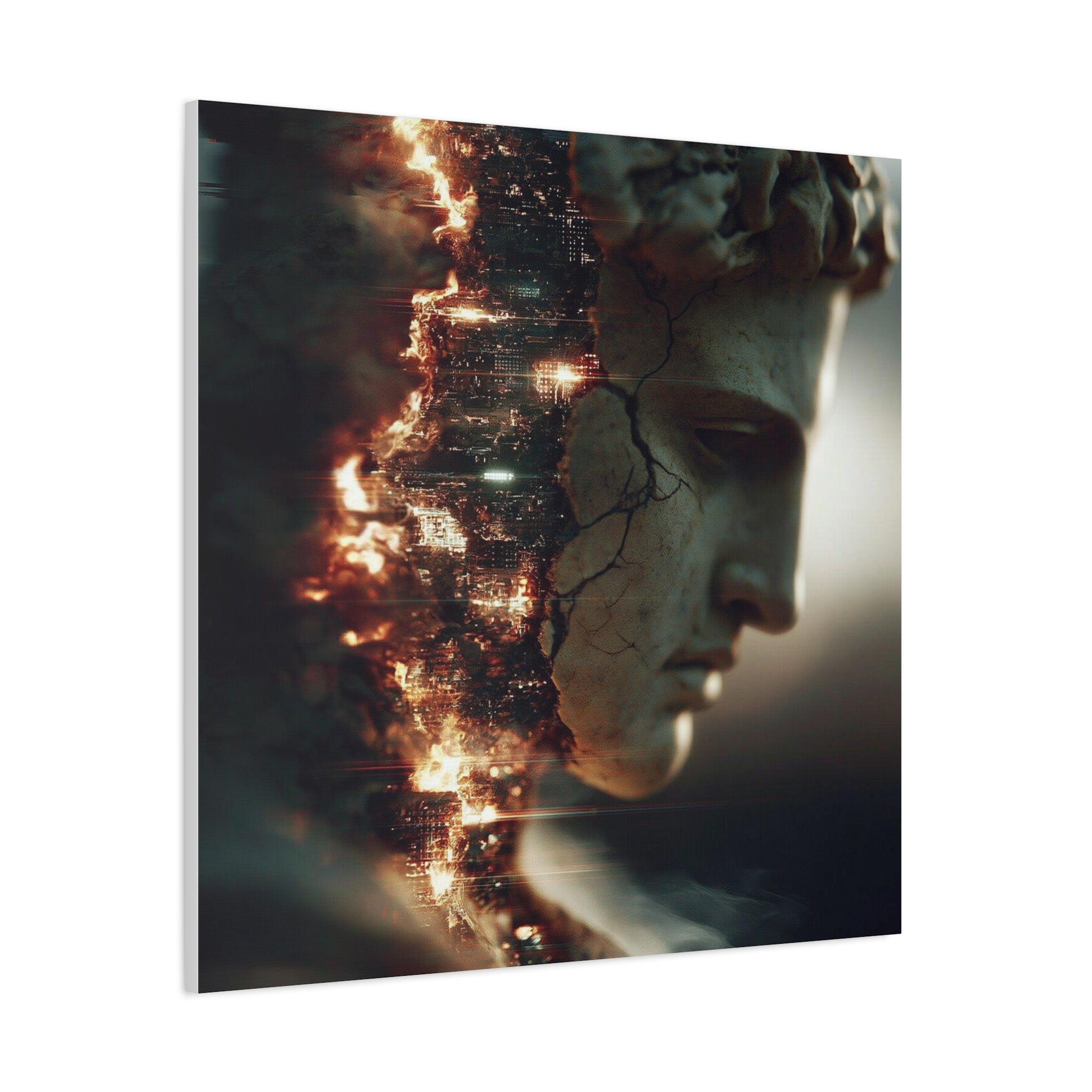 Entropy matte canvas print