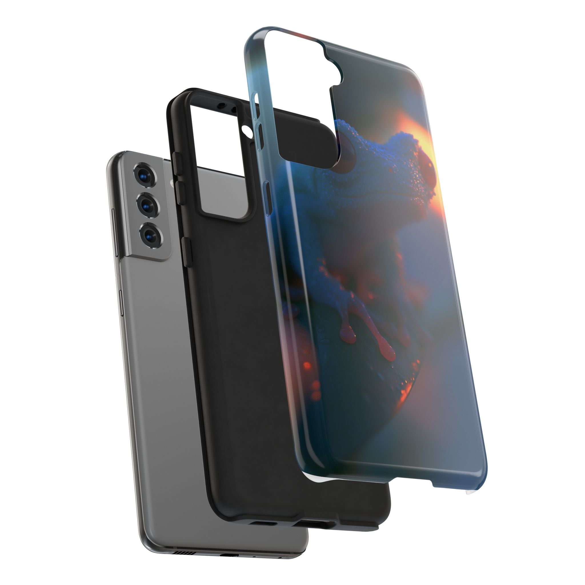 Sunset treefrog phone case