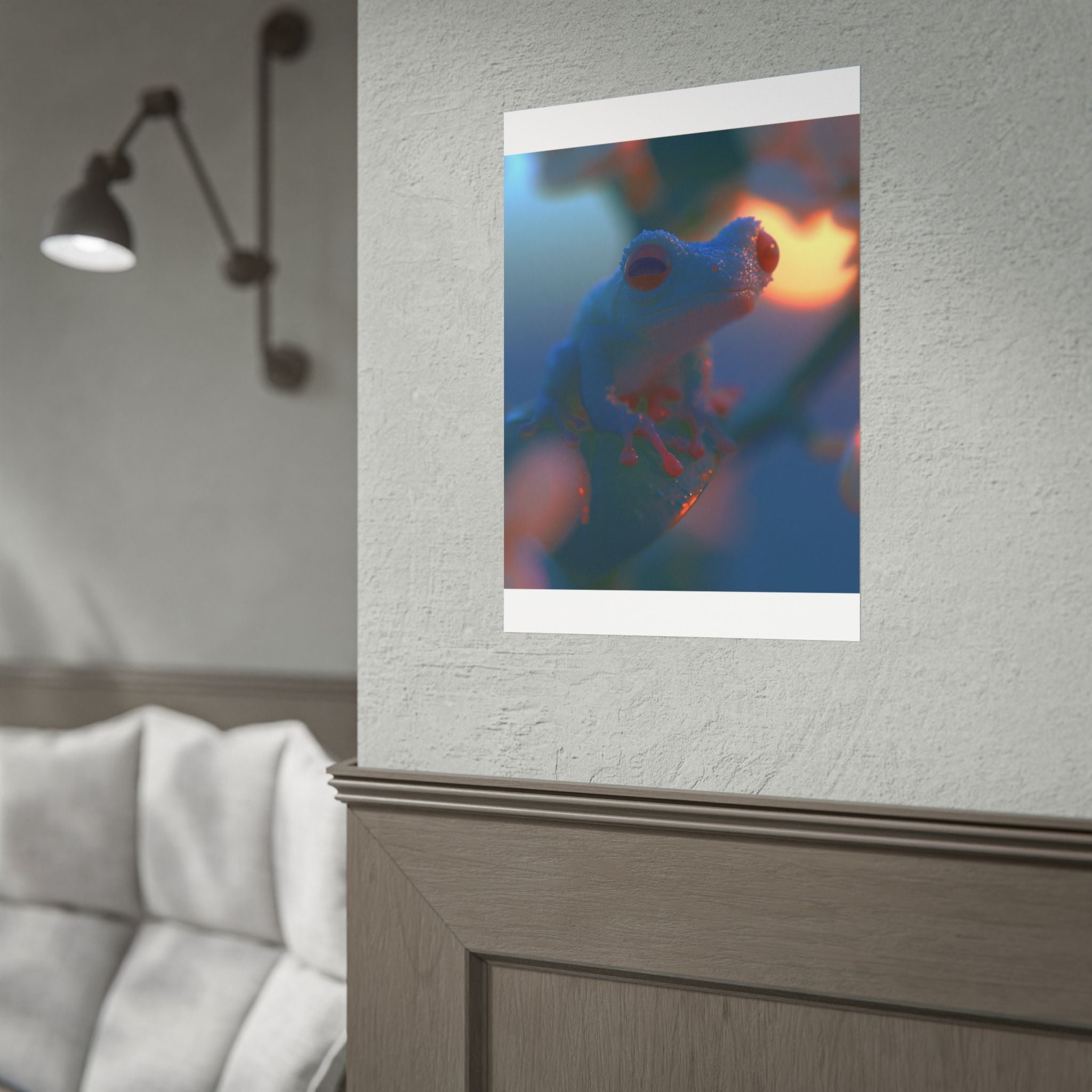 Sunset treefrog poster