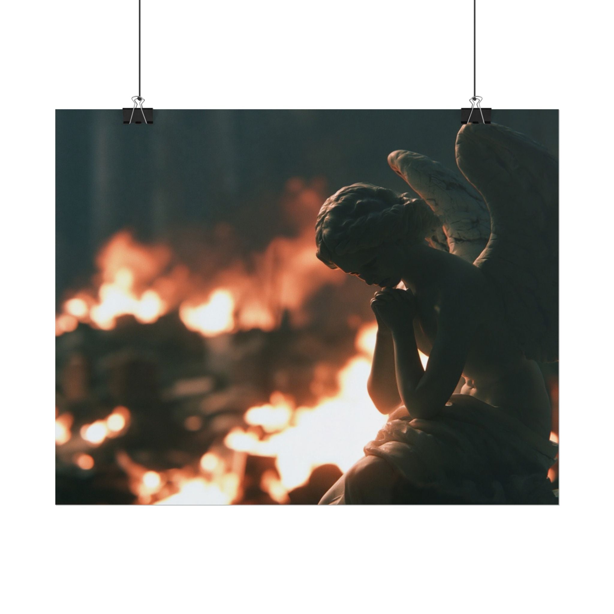 Mourning angel poster