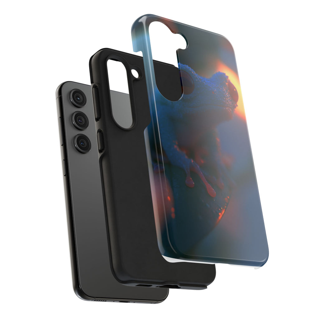 Sunset treefrog phone case