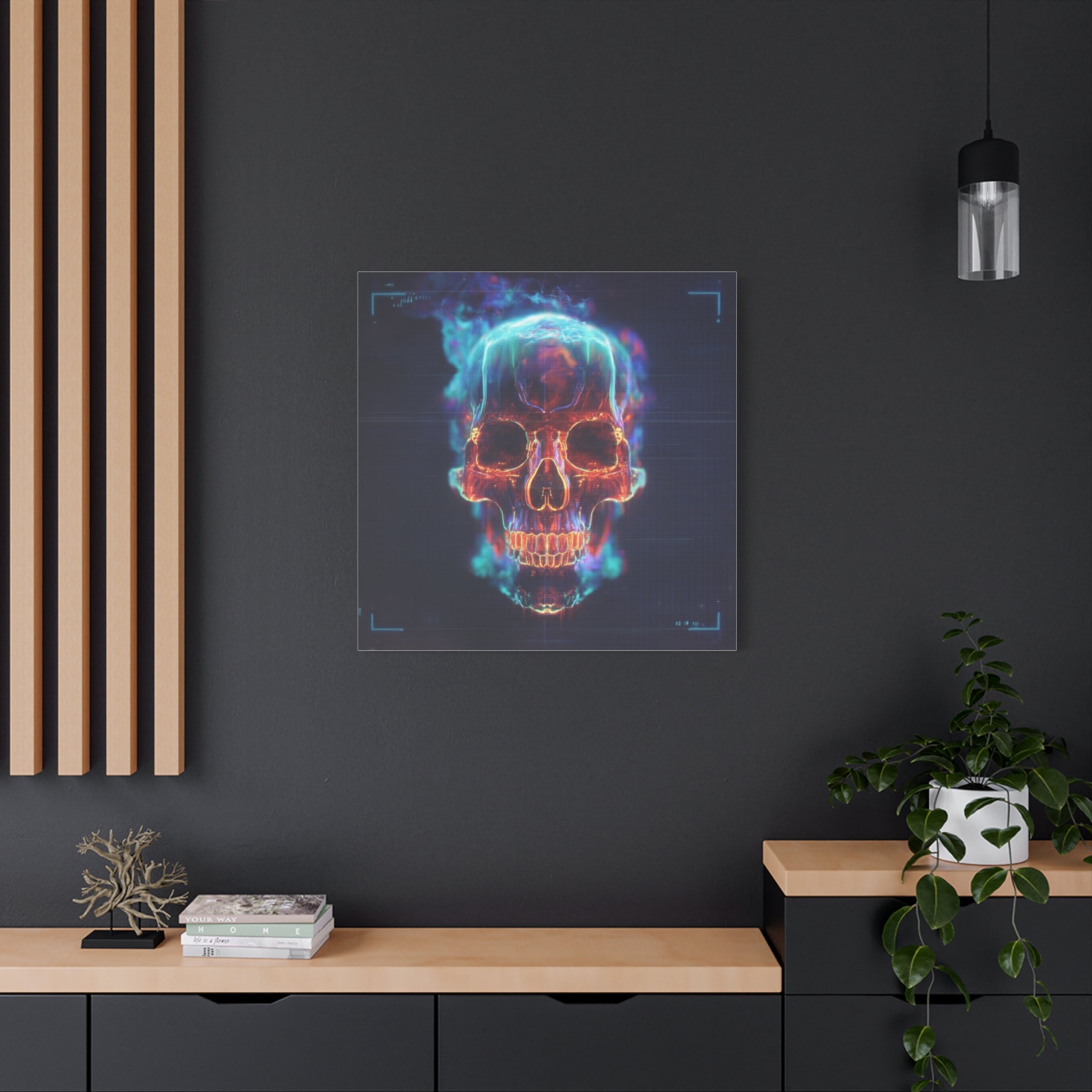 Heat signature matte canvas print