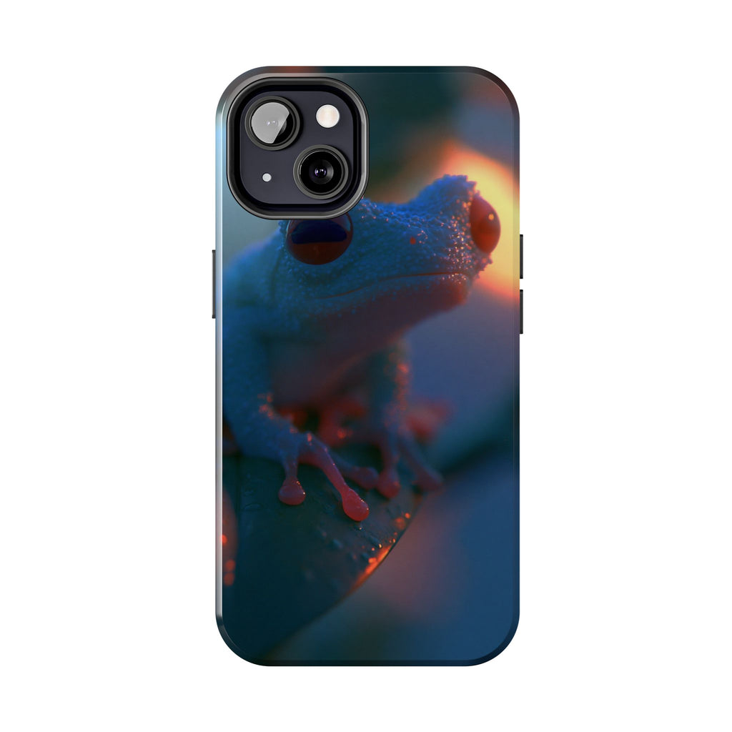 Sunset treefrog phone case