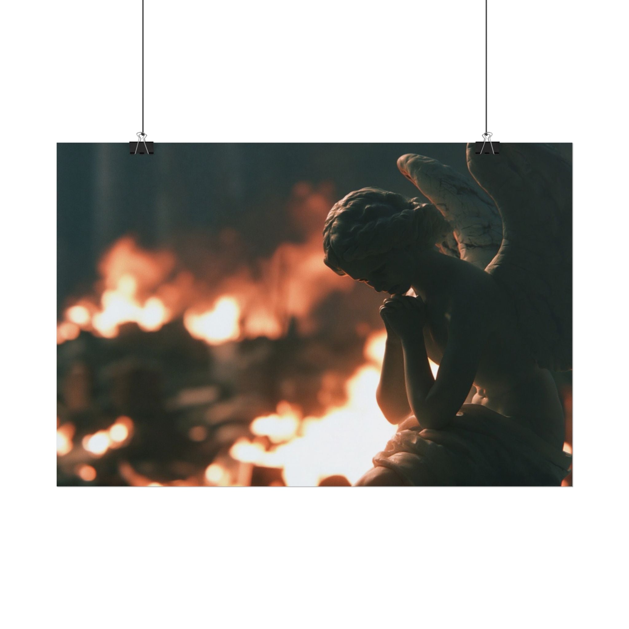 Mourning angel poster