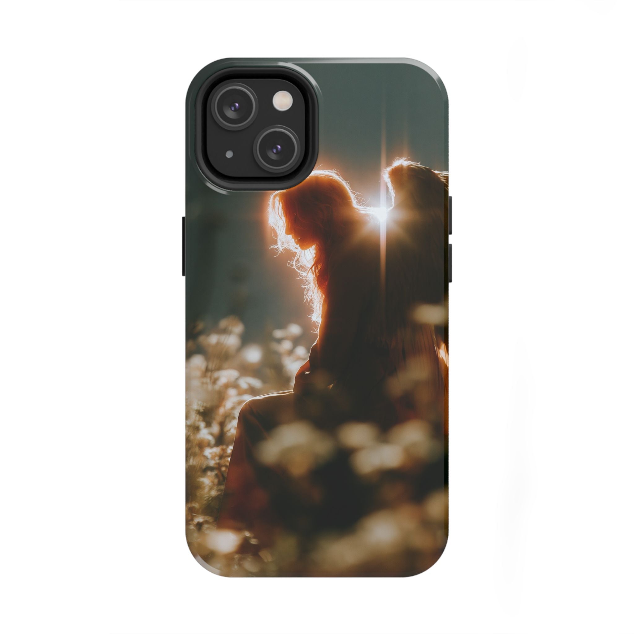 Thoughtful angel phone case