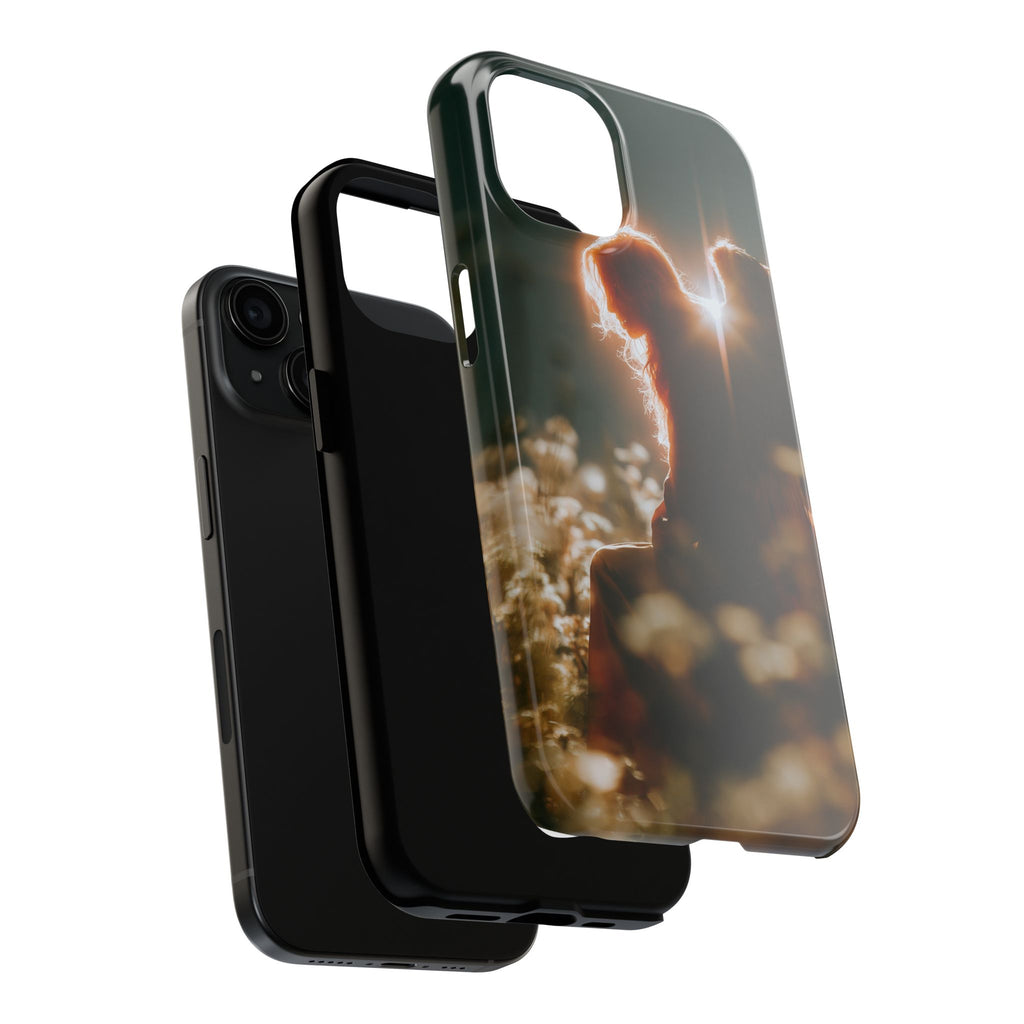 Thoughtful angel phone case