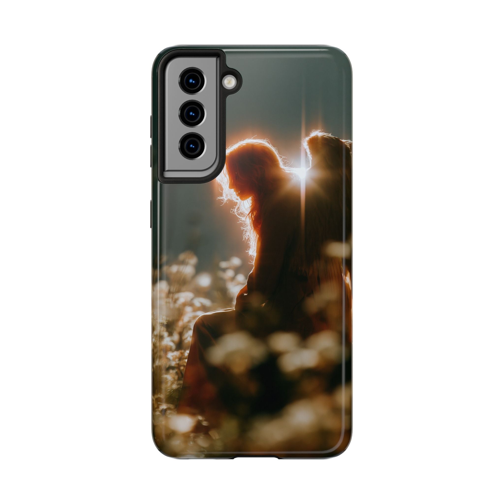 Thoughtful angel phone case