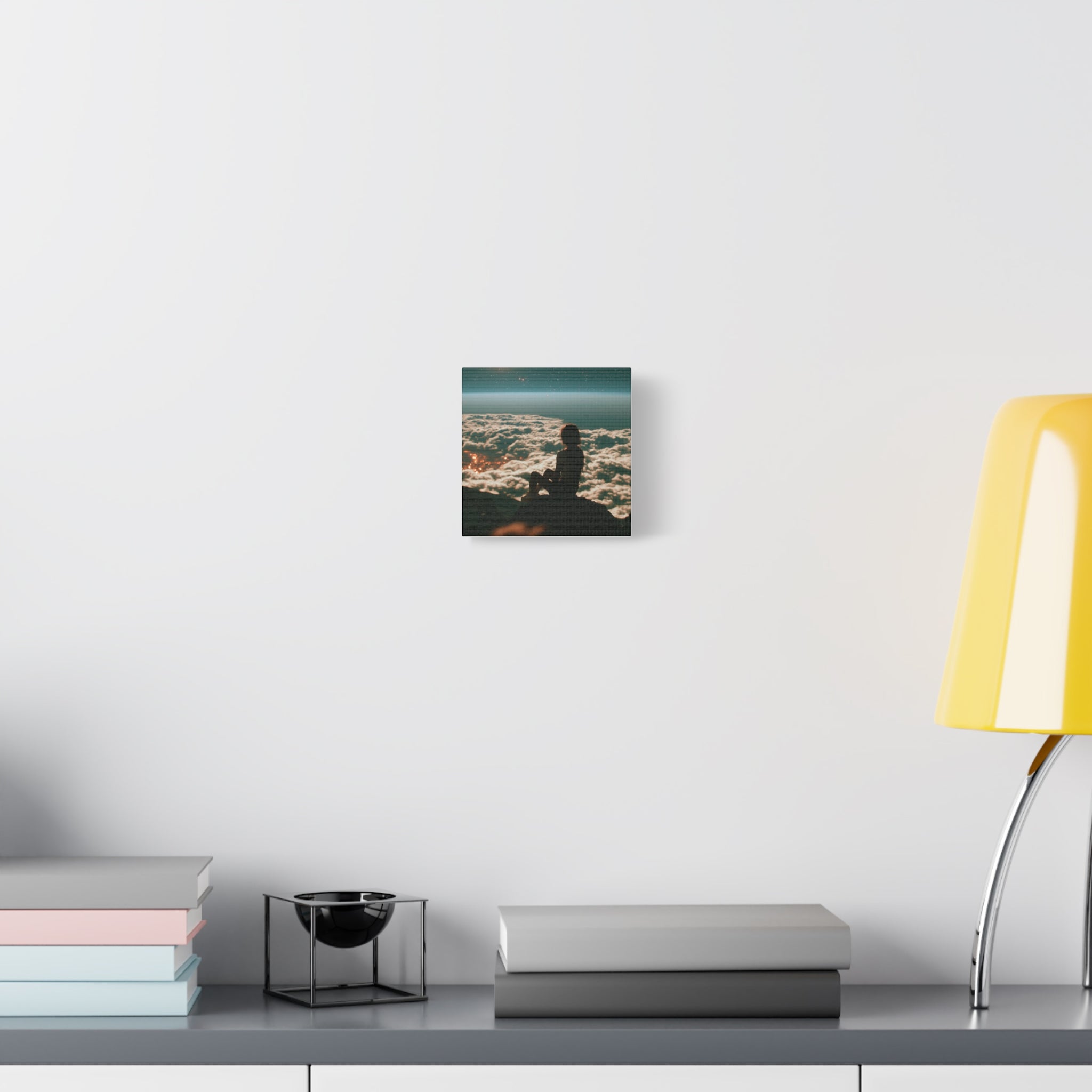 Lonely girl matte canvas print