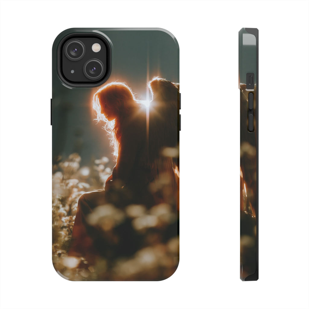Thoughtful angel phone case