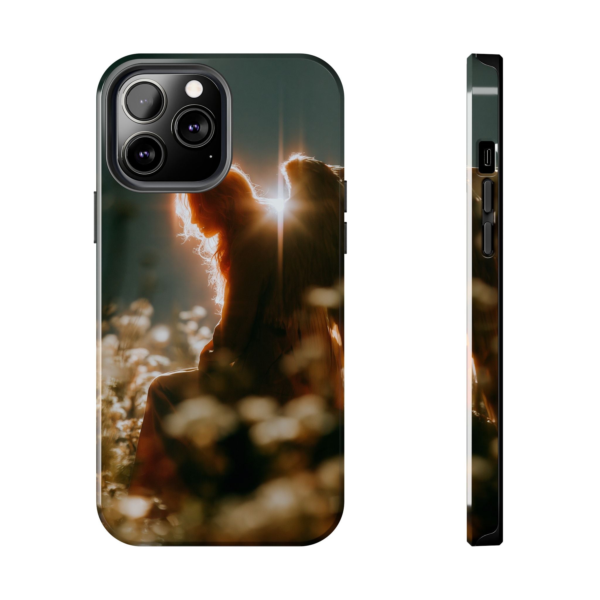 Thoughtful angel phone case