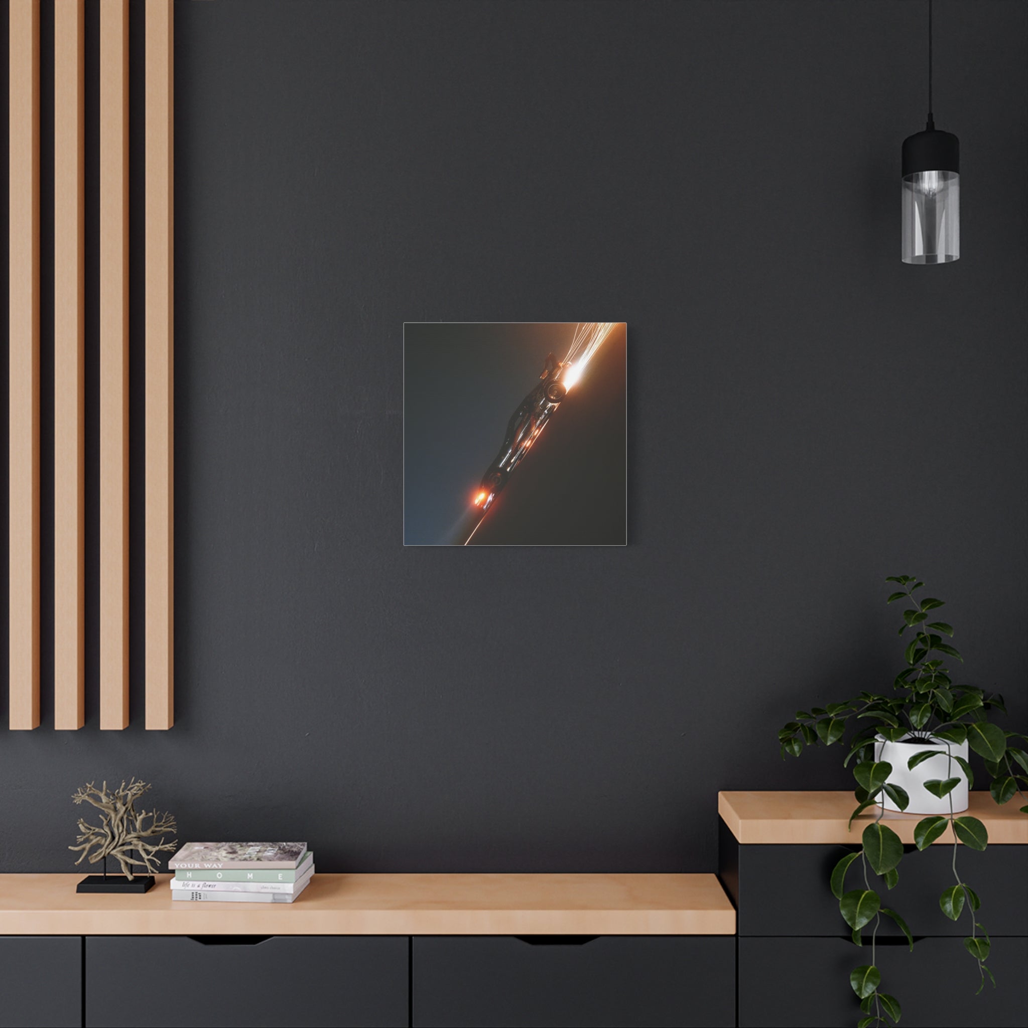 Speed matte canvas print