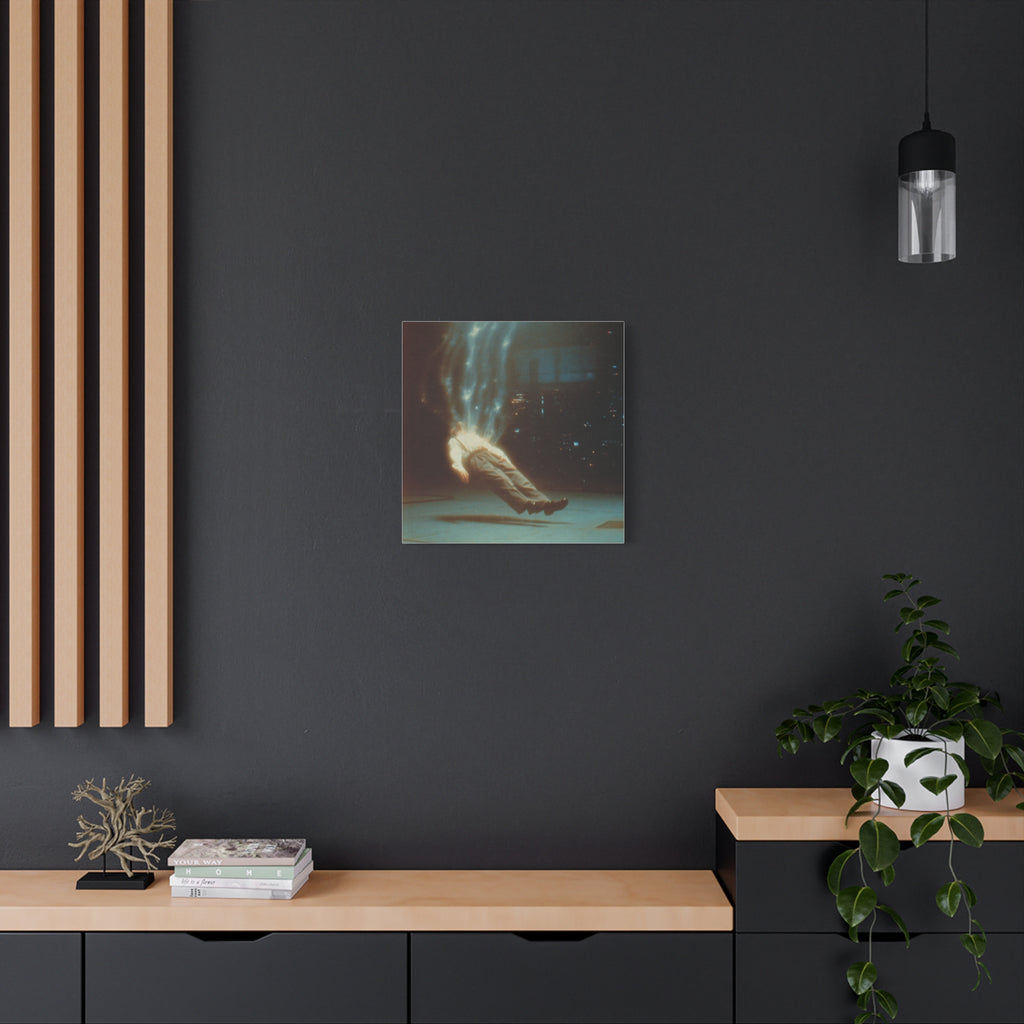 Energy drain matte canvas print