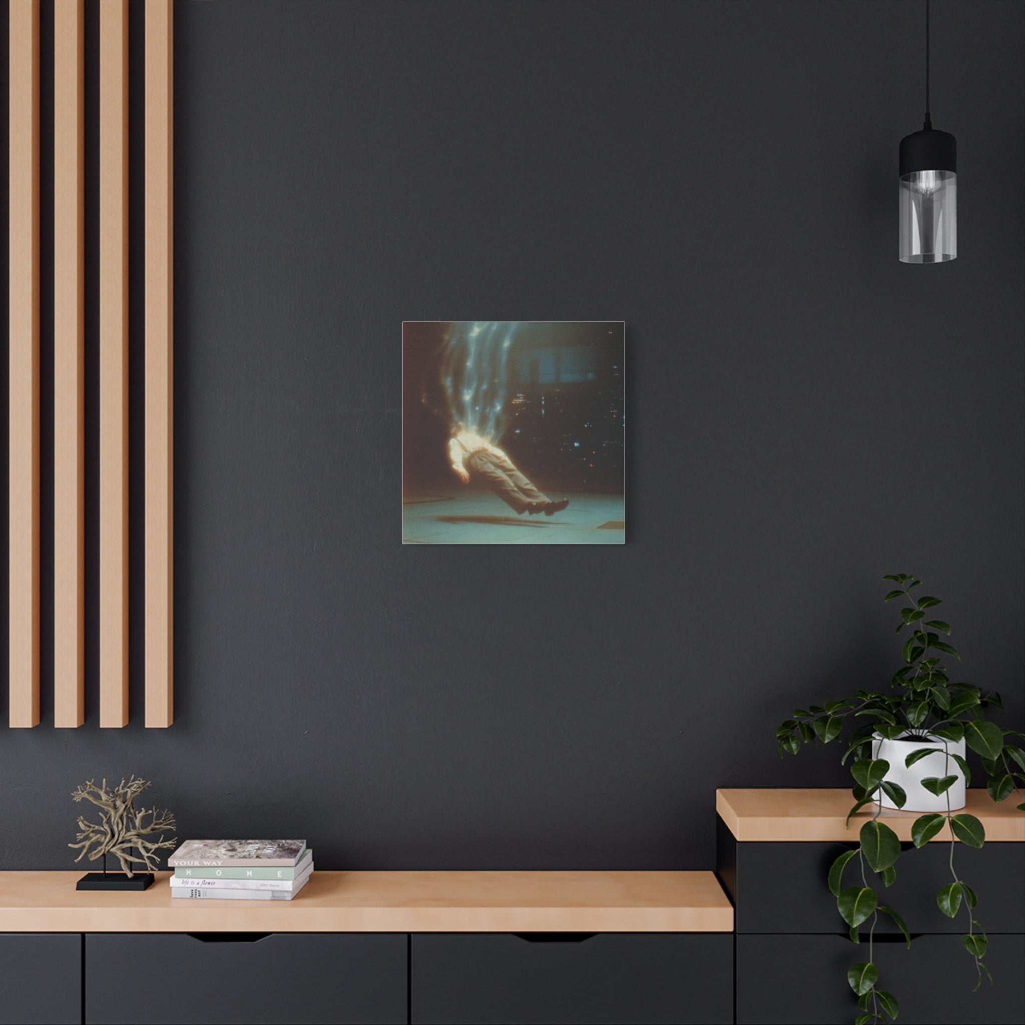 Energy drain matte canvas print