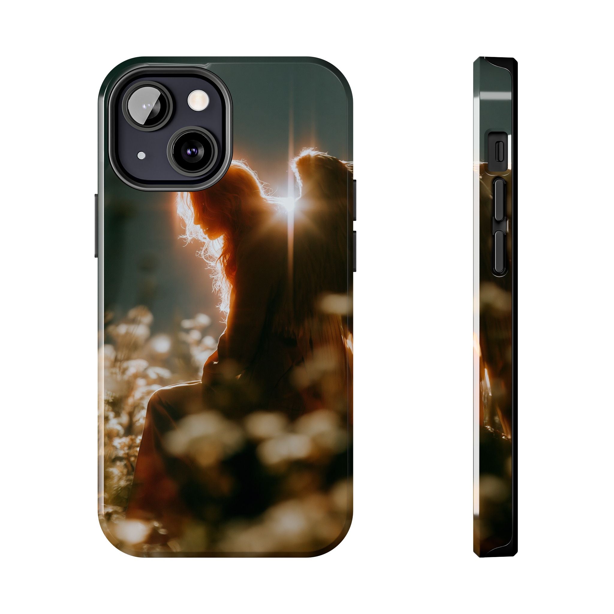 Thoughtful angel phone case