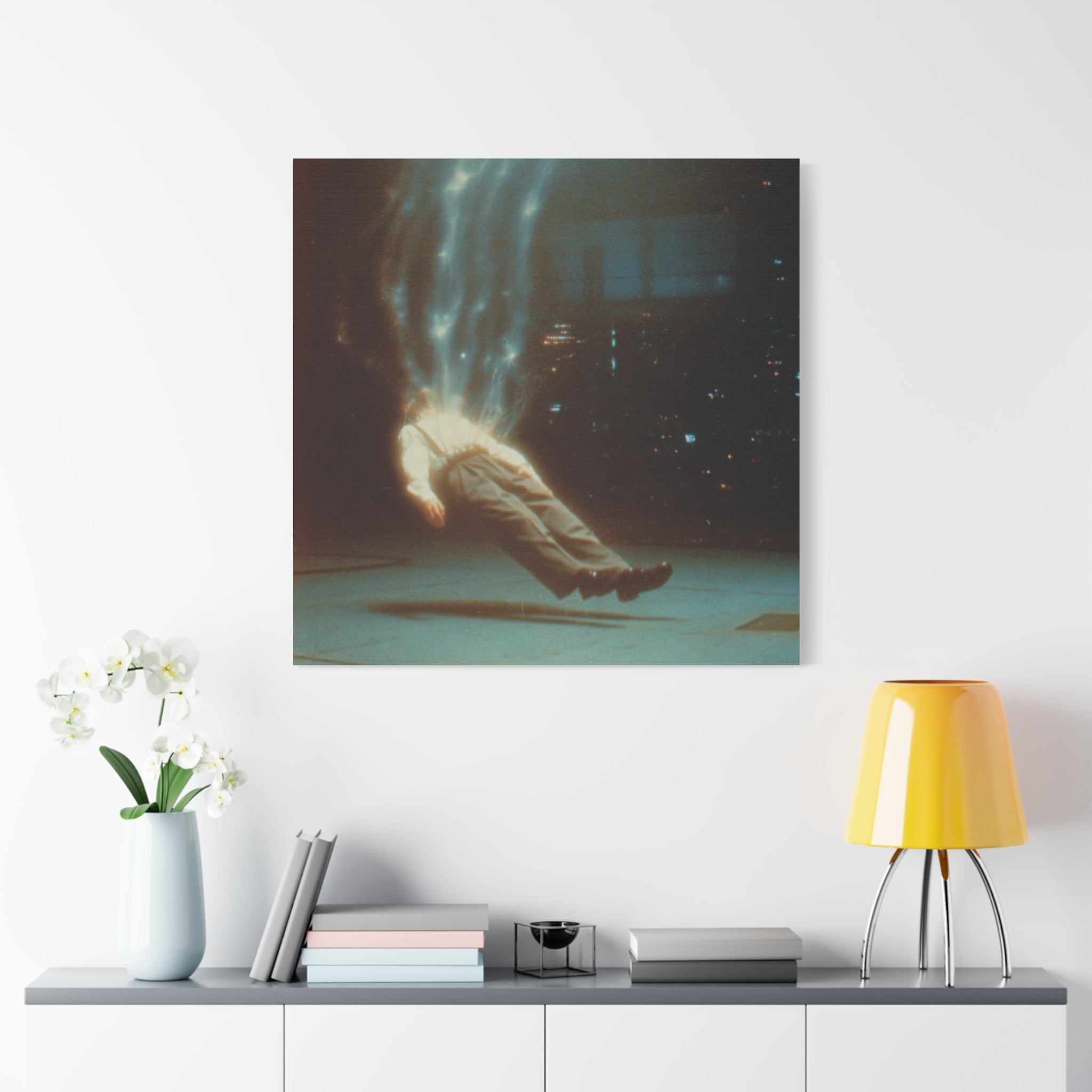 Energy drain matte canvas print