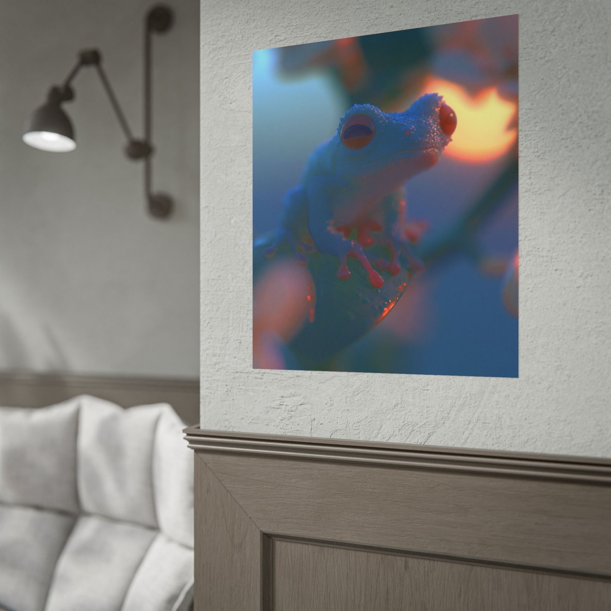 Sunset treefrog poster