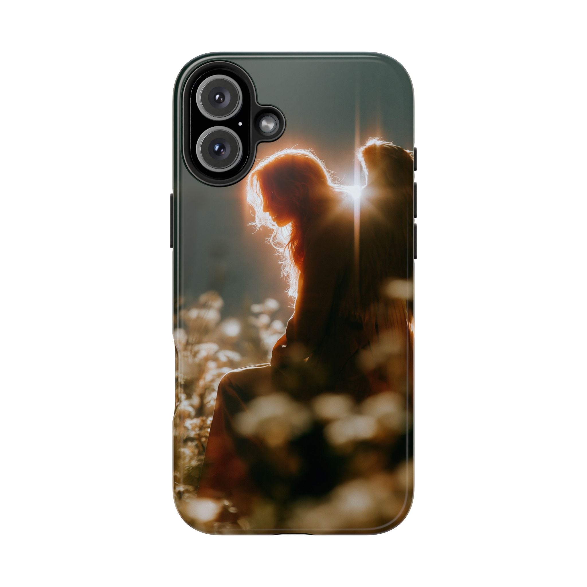 Thoughtful angel phone case
