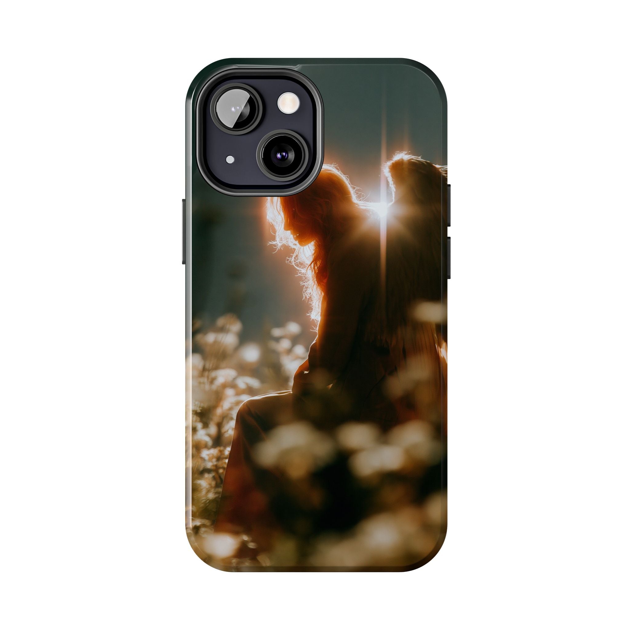 Thoughtful angel phone case