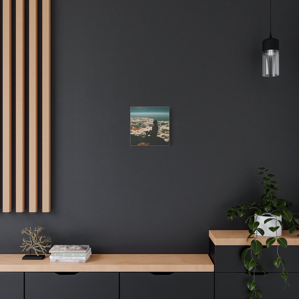 Lonely girl matte canvas print