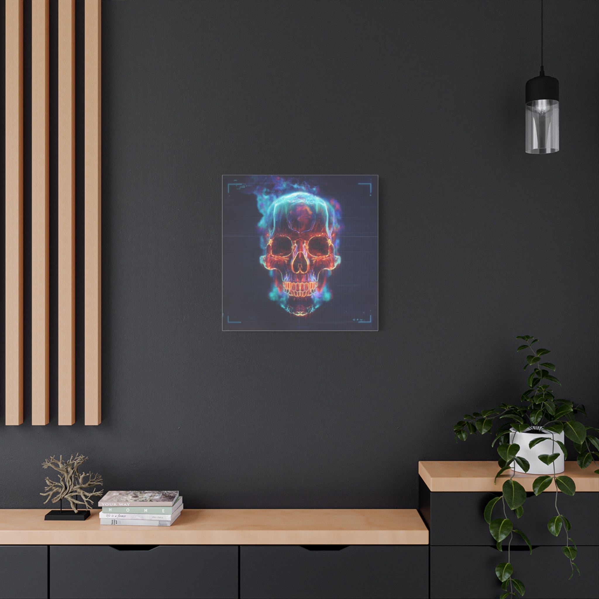 Heat signature matte canvas print