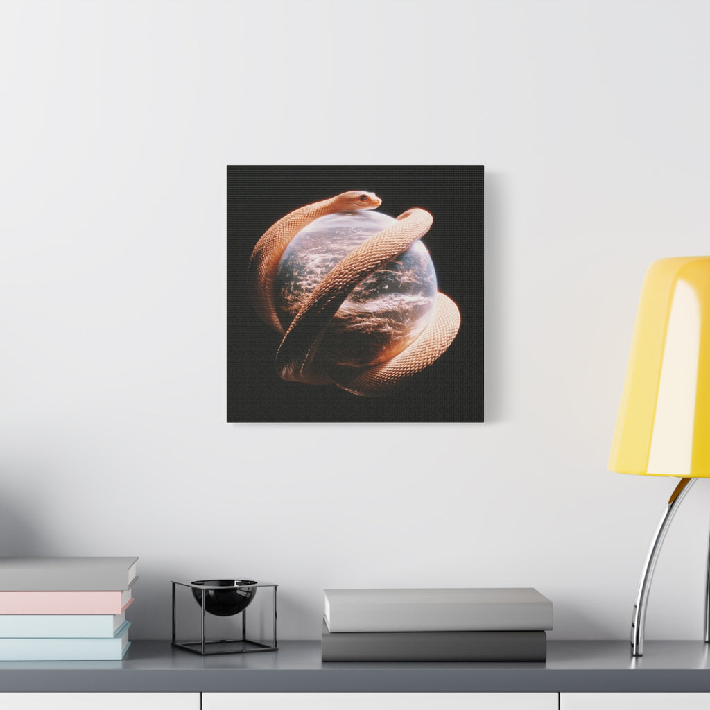 Evil world matte canvas print