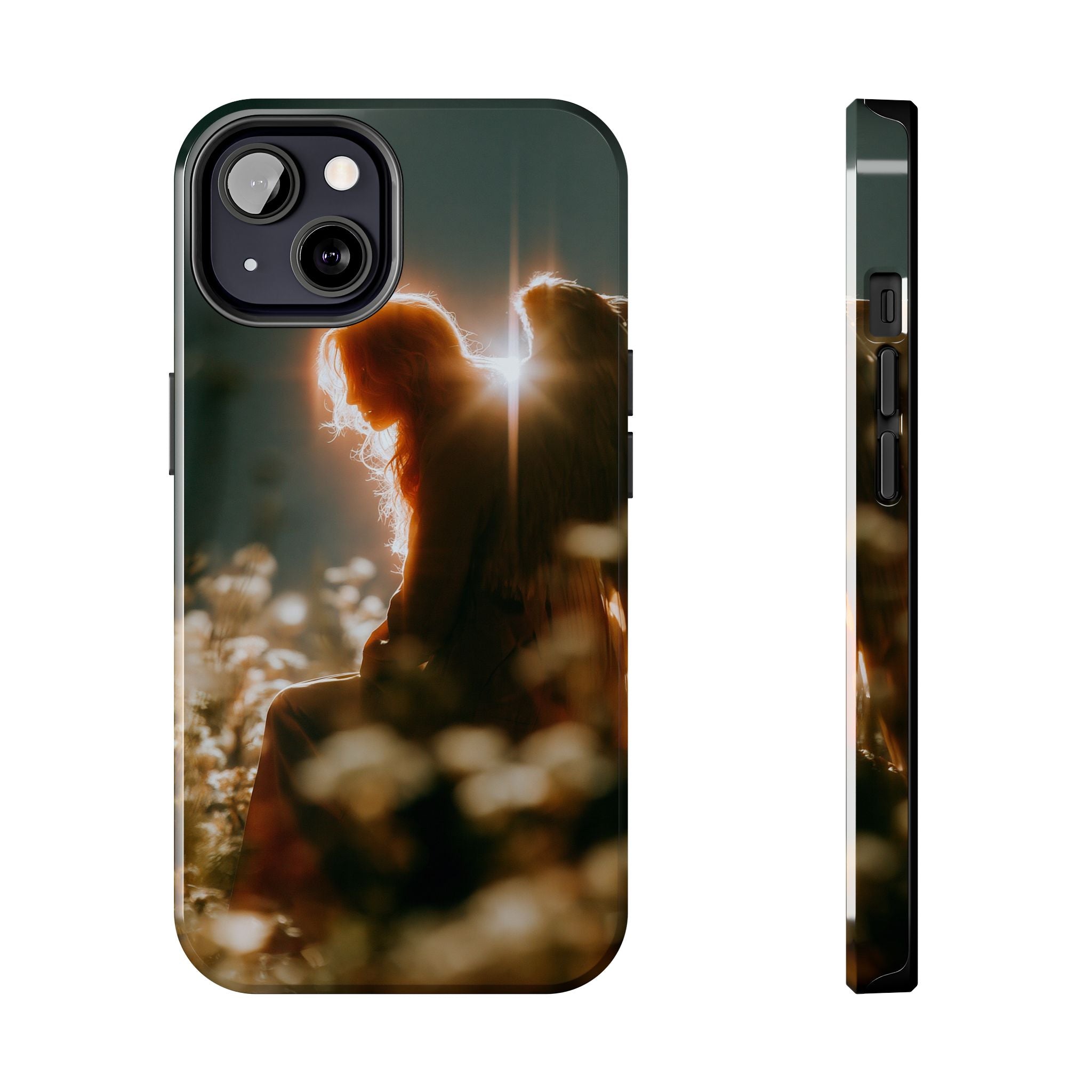 Thoughtful angel phone case