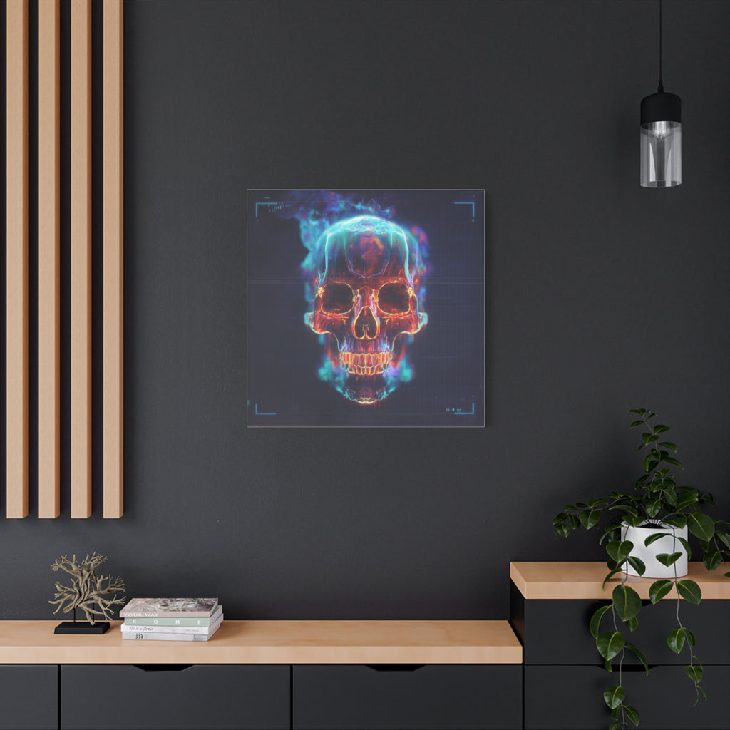 Heat signature matte canvas print