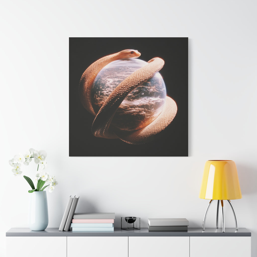 Evil world matte canvas print