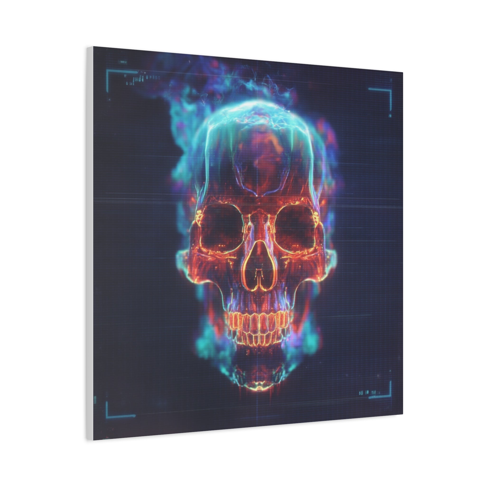 Heat signature matte canvas print