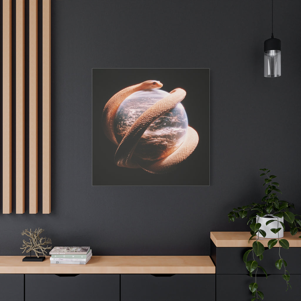 Evil world matte canvas print