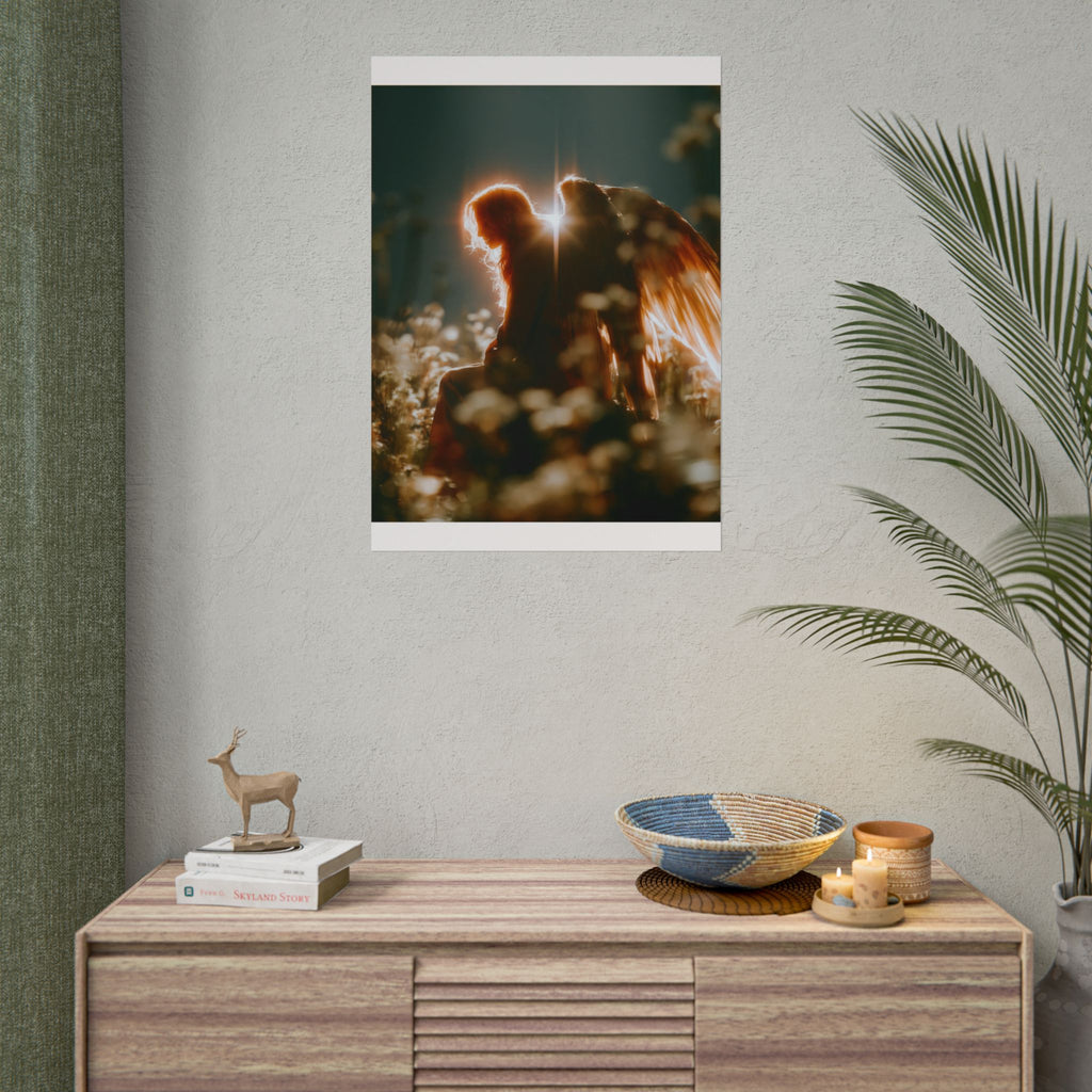 Thoughtful angel poster