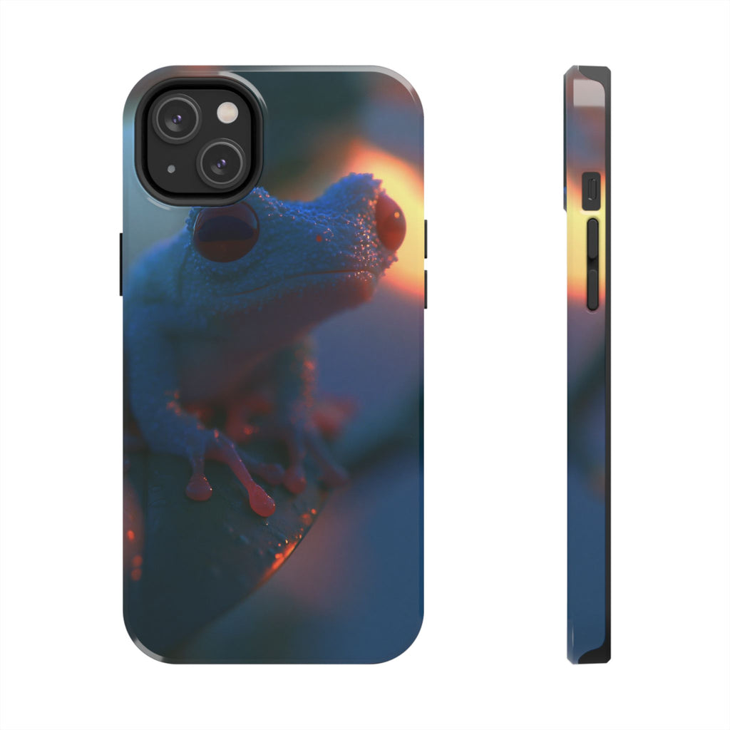 Sunset treefrog phone case