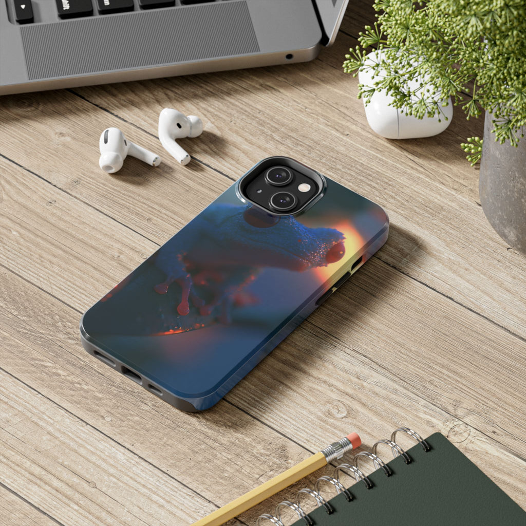 Sunset treefrog phone case
