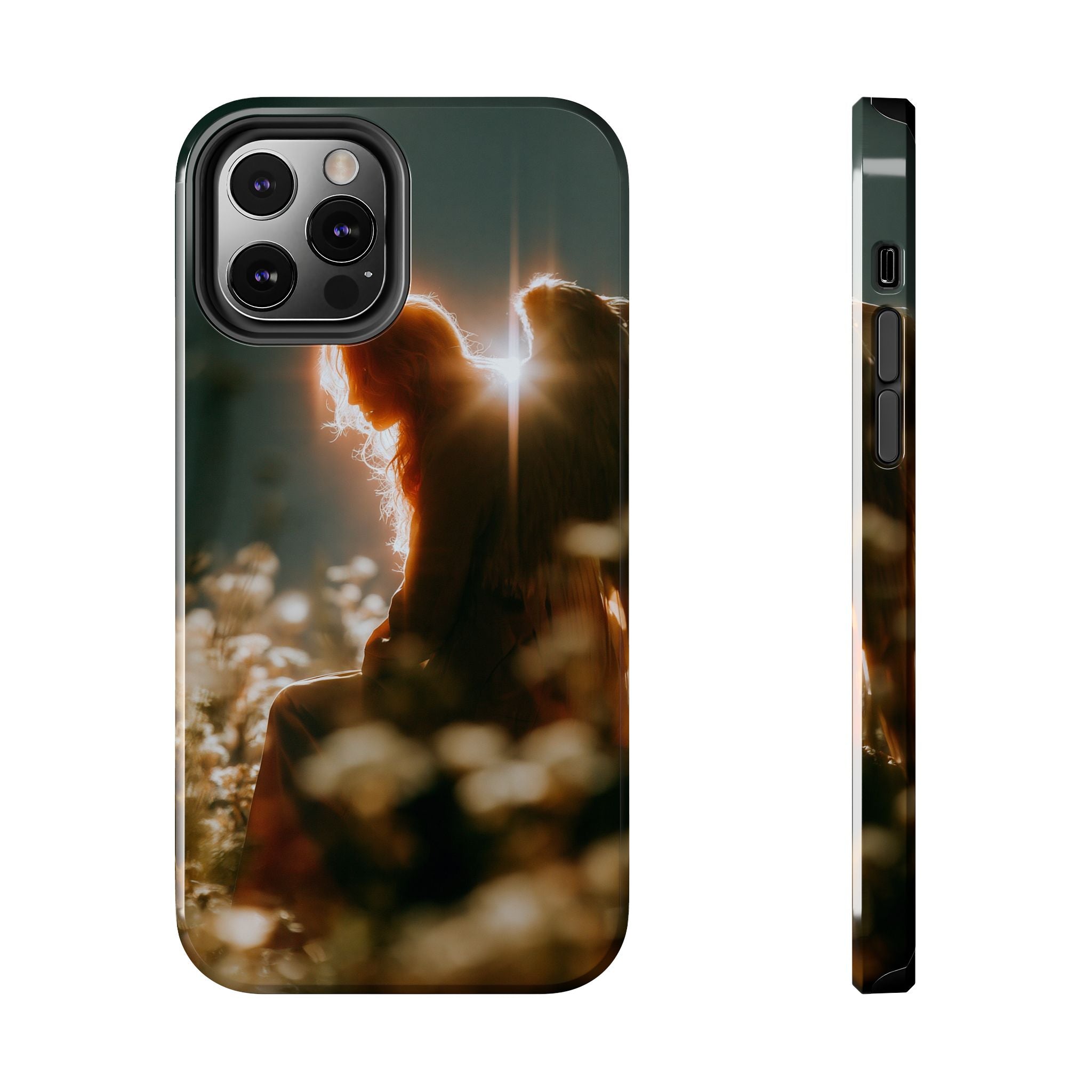 Thoughtful angel phone case