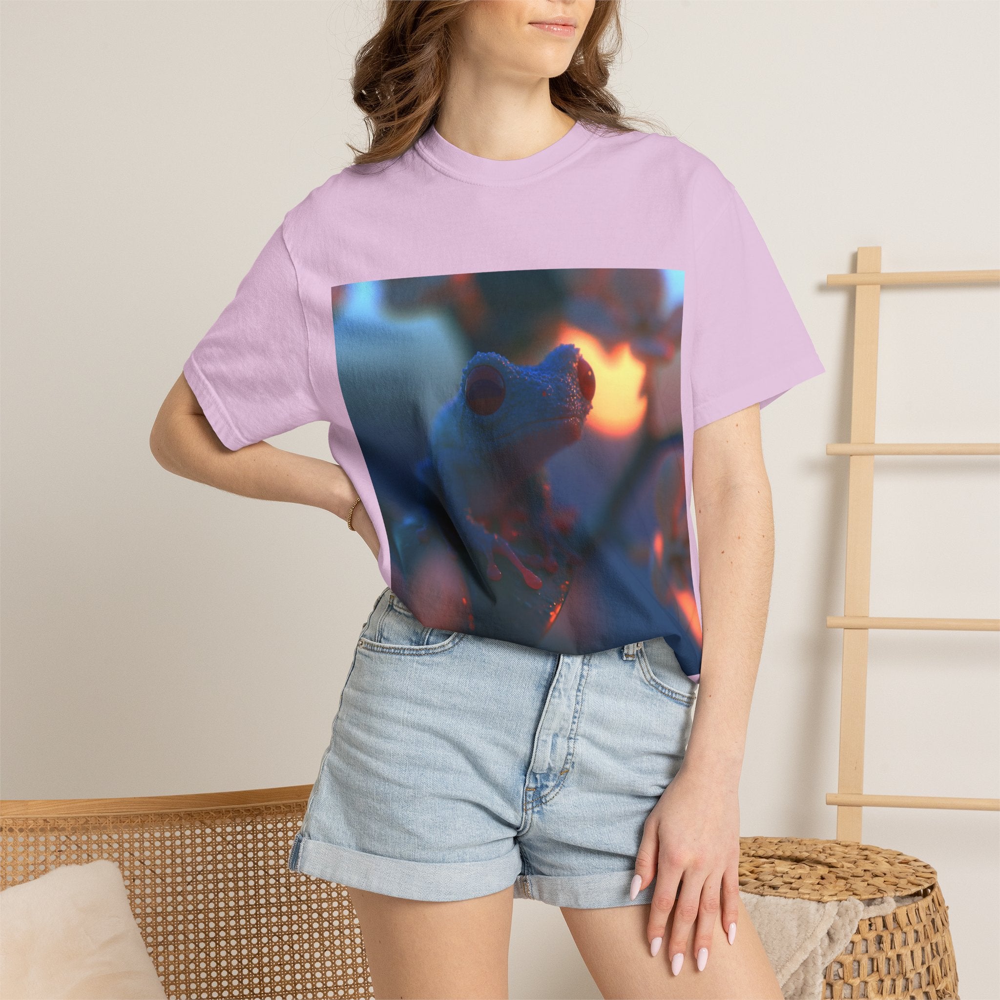 Sunset treefrog tee