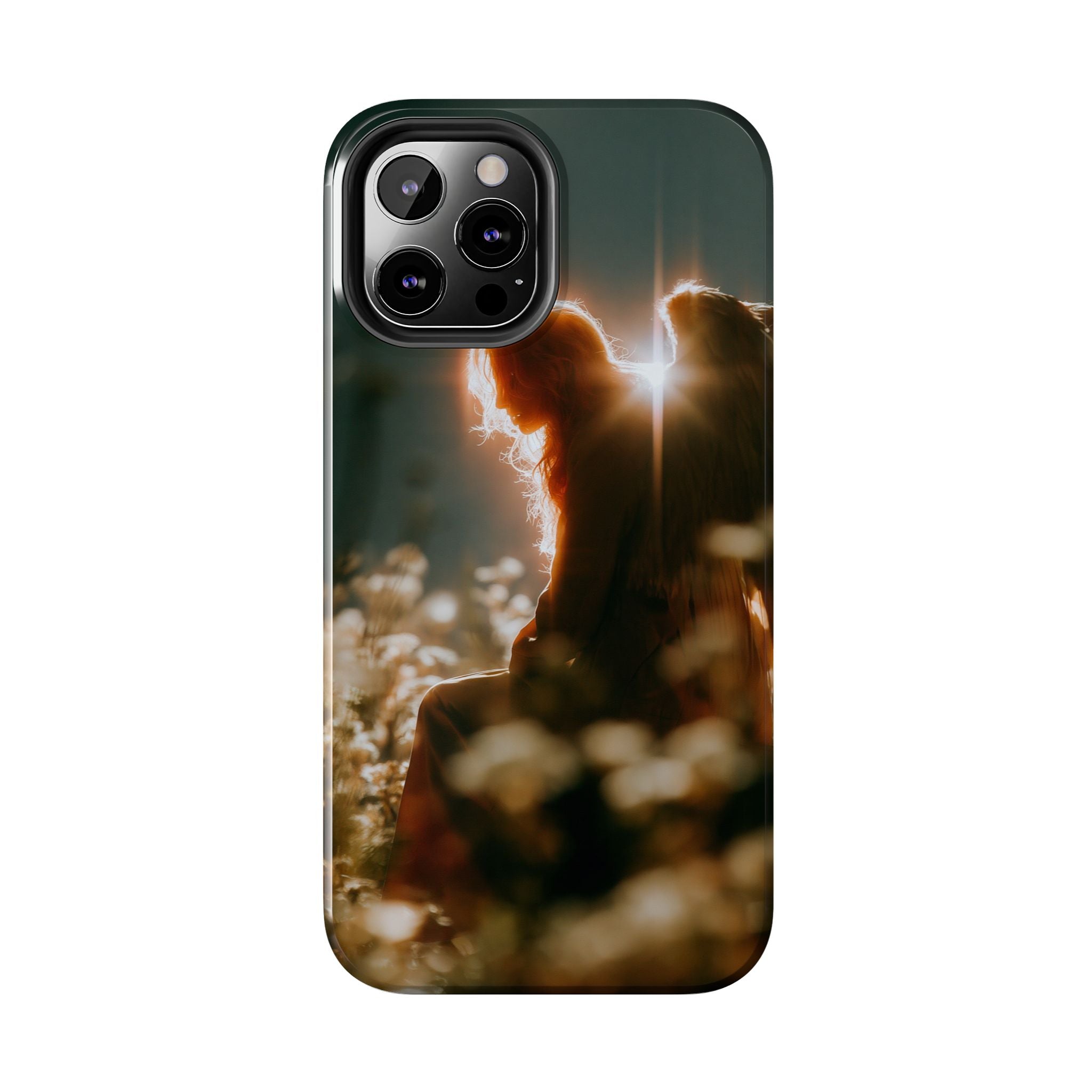 Thoughtful angel phone case