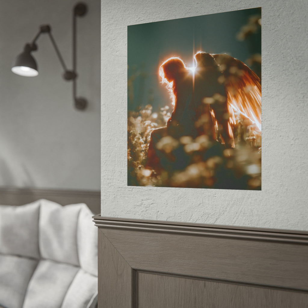 Thoughtful angel poster