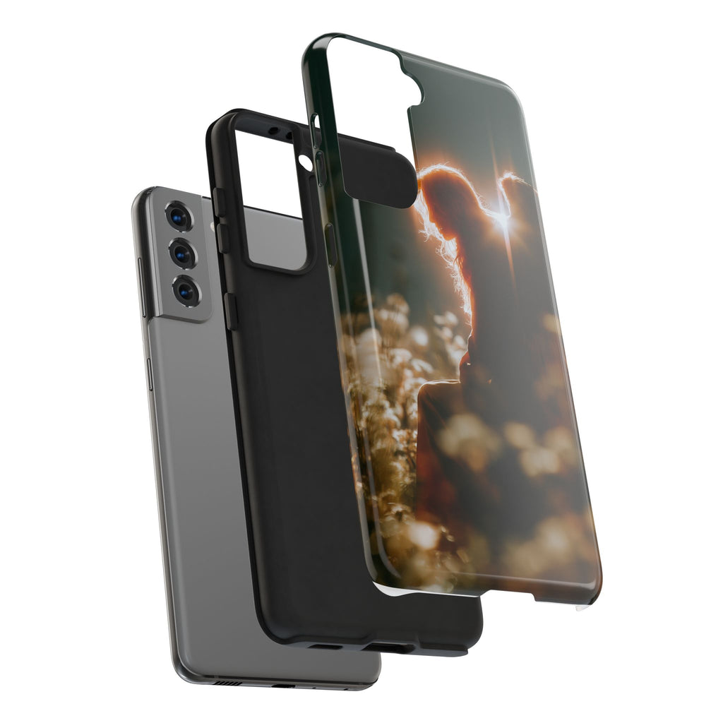 Thoughtful angel phone case