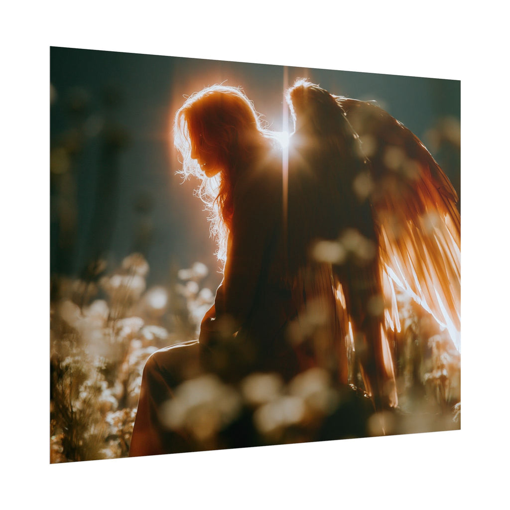 Thoughtful angel poster