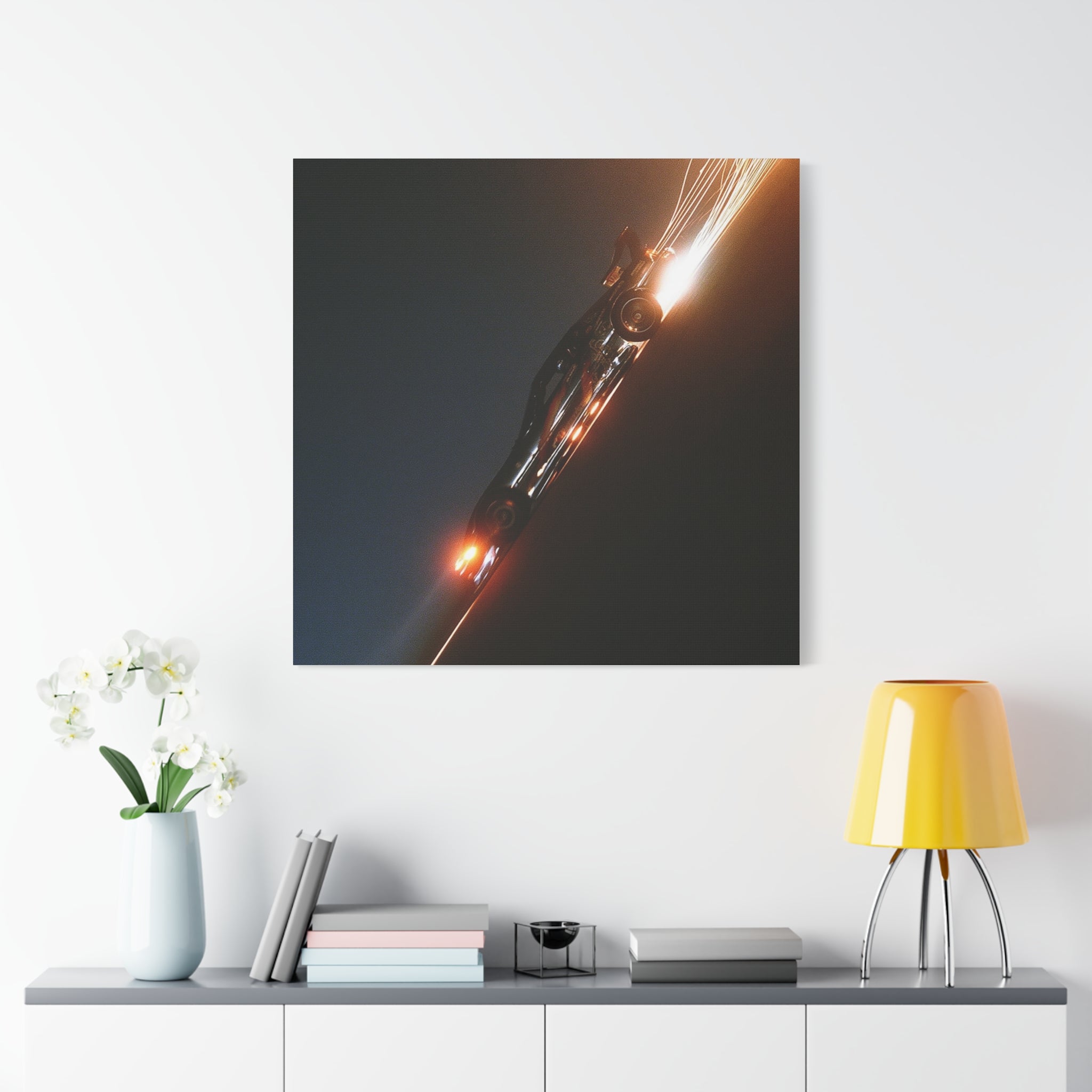 Speed matte canvas print